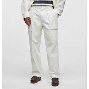 Mode of One Regular-Fit Utility Casual Pants Neo Natural White Men's Size 34x31